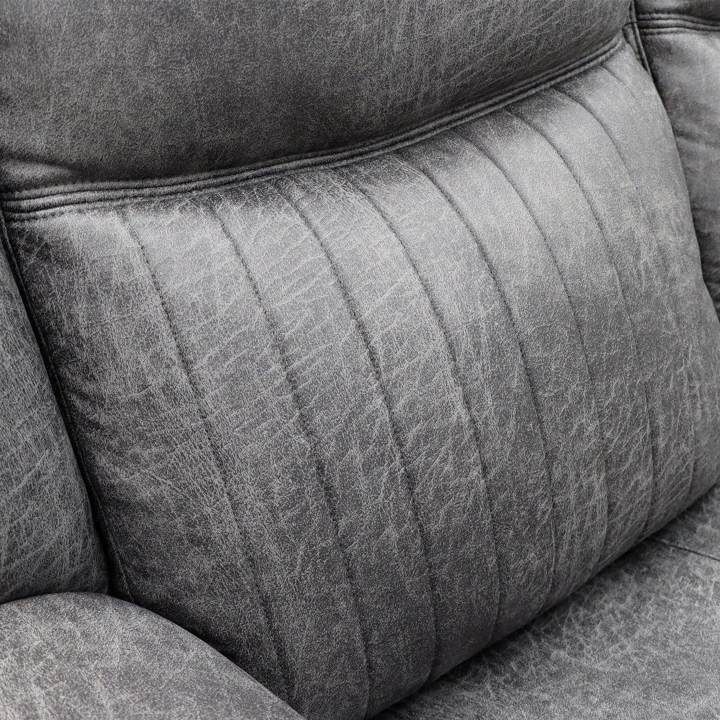 Leon Electric Recliner Sofa Grey 2 Seater